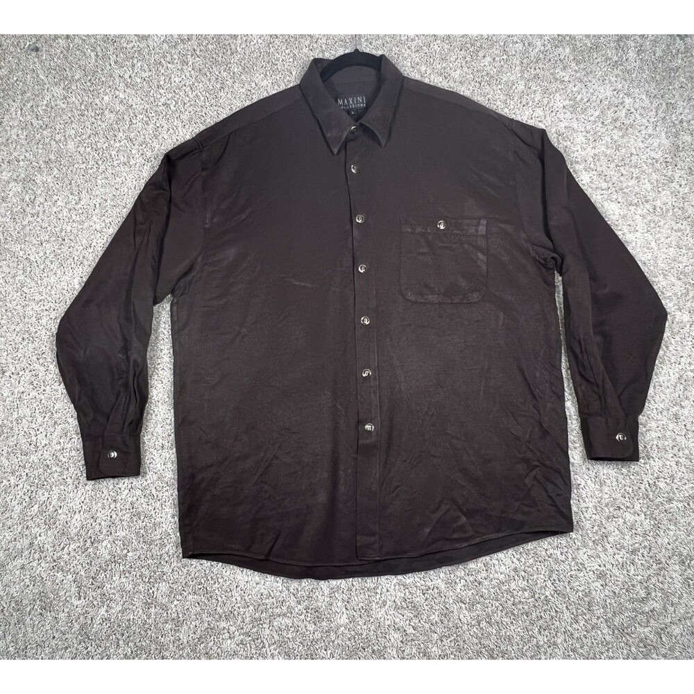 Maxini Collection  VTG LONG SLEEVE SHIRT  black Large